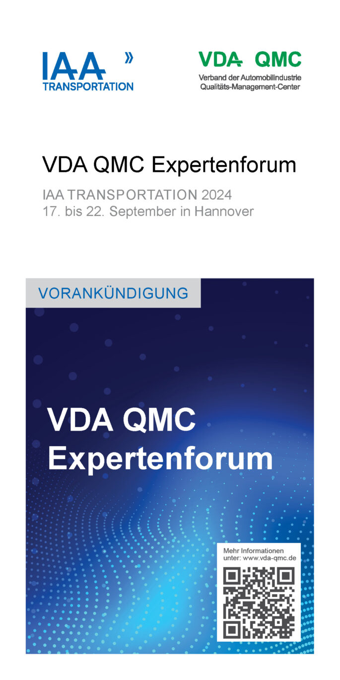 VDA QMC Expertenforum auf der IAA 2024