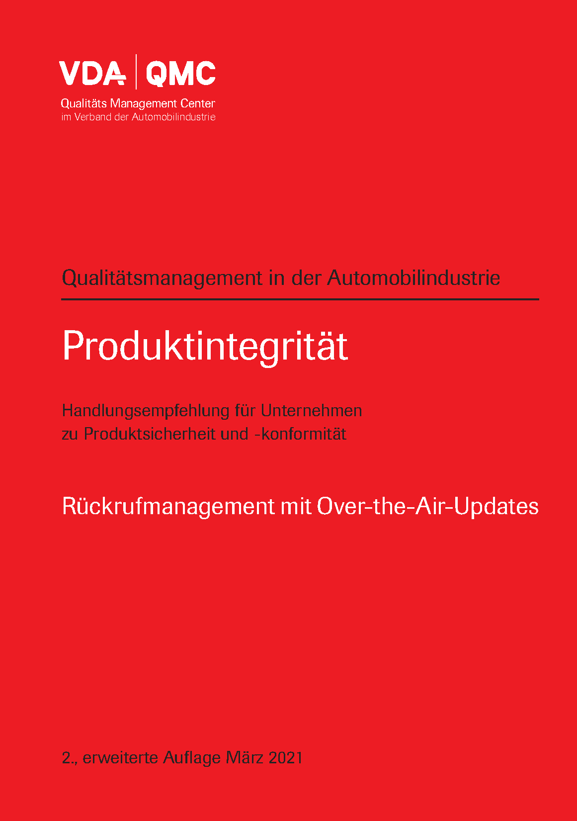 Product Safety & Conformity Representative (PSCR) (ID 503) VDA QMC