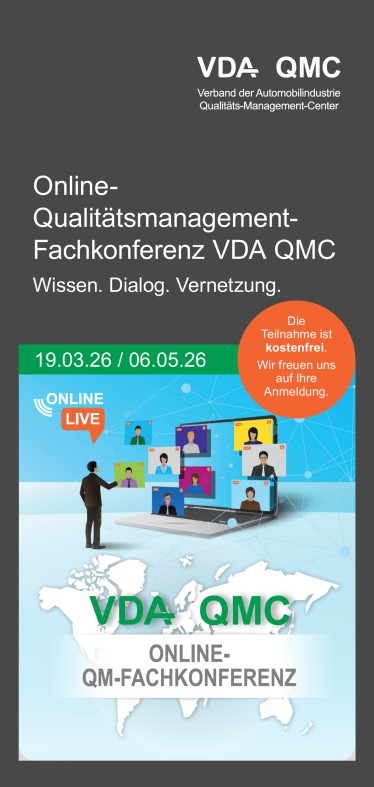 Online – Qualitätsmanagement- Fachkonferenz VDA QMC “Wissen. Dialog. Vernetzung”